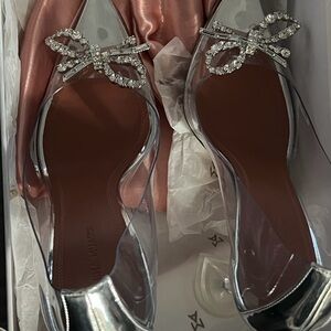 Amina Muaddi Rosie Glass Pump